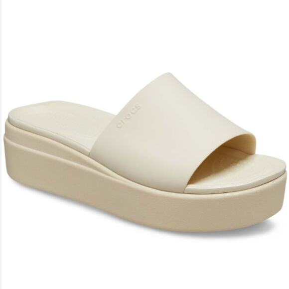 Crocs Brooklyn Slide in Bone - Picture 12 of 12